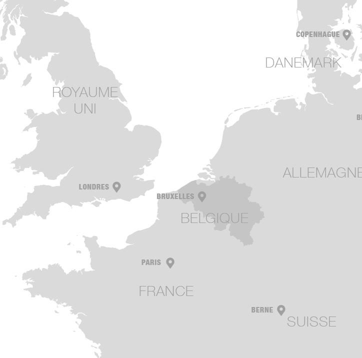 carte situant Anvers, Belgique et pays limitrophes